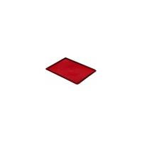 Oplegdeksel voor stapelbak, VE = 4 stuks, l x b = 400 x 300 mm, rood