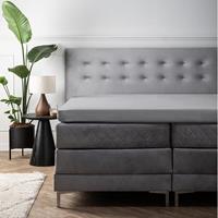 Presence Topper Hoeslaken Satijn - Zilver 160 x 200 cm