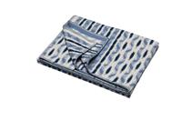 David Fussenegger plaid Jade ikat 150x200 blue