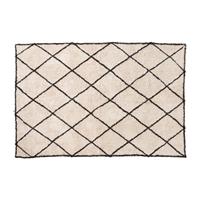 Xenos Vloerkleed berber - naturel/zwart - 160x230 cm