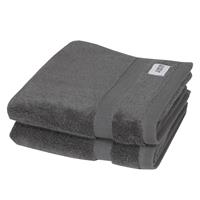 home24 Schöner Wohnen Kollektion Handtücher Schöner Wohnen Cuddly 2er Set Hellanthrazit Frottee 50x100 cm (BxT)