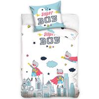 Super Boy Dekbedovertrek Skyline Glow In The Dark - Eenpersoons - 140 X 200 Cm - Katoen