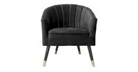 Leitmotiv Chair Royal velvet black