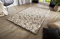 Vloerkleed Organic 200x120cm Grijs Vilt - 38254