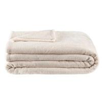 Leen Bakker Plaid Niek XXL - offwhite - 240x220cm