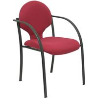 PIQUERAS Y CRESPO Pack 2 Stühle Hellin Fahrgestell schwarz bali kastanienbraun