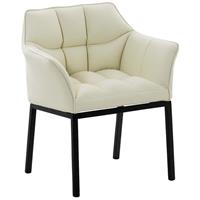 CLP Esszimmerstuhl Octavia Kunstleder - Creme
