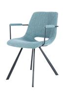 Hearthome & Living | Set van 2 eetkamerstoelen Josephine armleuning