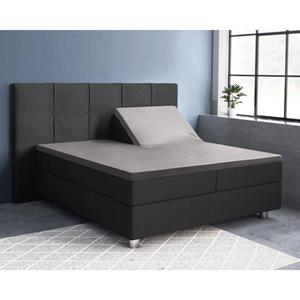 Primaviera Deluxe - Hoeslaken Splittopper Katoen-Satijn - Antraciet - 160 x 200