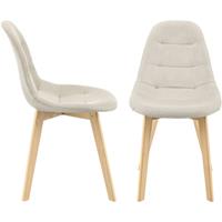 [EN.CASA] Esszimmerstuhl Kopparberg 2er-Set Beige