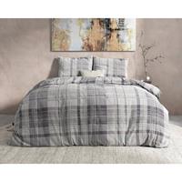 Dreamhouse - Theotis Dekbedovertrek Flanel (Warm) - Grijs - 140 x 220