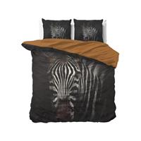 Dreamhouse - Zebra Mansion Dekbedovertrek 100% Katoen - Zwart - 140 x 220
