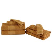 Muller Textiles Baumwoll-ocker-handtuch-set 8-teilig