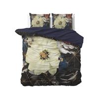 Dreamhouse - Parrot Flower Dekbedovertrek 100% Katoen - Zwart - 240 x 220