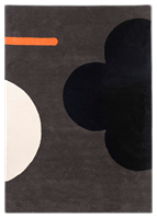 Orla Kiely Geo Flower Graphite 060605 - 120x180 cm Vloerkleed