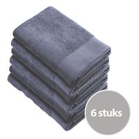 Walra Soft Cotton Handdoek 50 x 100 cm 550 gram Indigo - 6 stuks