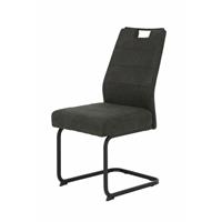 Hela Esszimmerstuhl Schwingstuhl Küchenstuhl Metallgestell schwarz 920580 KERSTIN anthrazit-'SW16023'