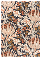 Morris & Co Artichoke Amber Charcoal 127103 - 200x280 cm Vloerkleed