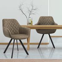 WOMO-DESIGN | Set van 2 eetkamerstoelen Korin