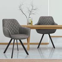 WOMO-DESIGN | Set van 2 eetkamerstoelen Korin