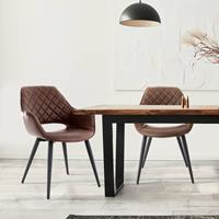 WOMO-DESIGN | Set van 2 eetkamerstoelen Aiden