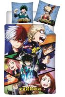 Carbotex dekbedovertrek My Hero Academia 140 x 200 cm katoen