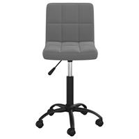 VidaXL Eetkamerstoel draaibaar fluweel donkergrijs 8720286741252