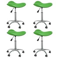 Eetkamerstoelen Draaibaar 4 St Kunstleer Groen