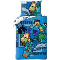Minecraft Dekbedovertrek Create - Eenpersoons - 140 X 200 Cm - Katoen