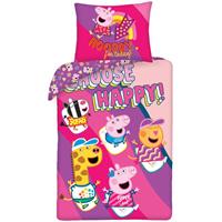 Peppa Pig Dekbedovertrek Choose Happy - Eenpersoons - 140 X 200 Cm - Katoen