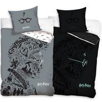 Harry Potter Dekbedovertrek Glow In The Dark - Eenpersoons - 140 X 200 Cm - Katoen