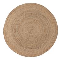 WOOOD Rond Vloerkleed 'Ross' 150cm, kleur Naturel