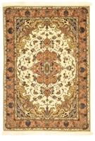 Morgenland Teppich Täbriz 50 Raj Teppich handgeknüpft beige, rechteckig, 7 mm Höhe, handgeknüpft