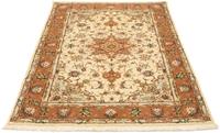 Morgenland Teppich Täbriz 50 Raj Teppich handgeknüpft beige, rechteckig, 7 mm Höhe, handgeknüpft