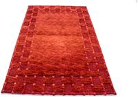 Morgenland Wollteppich Nepal Teppich handgeknüpft rot, rechteckig, 15 mm Höhe, handgeknüpft