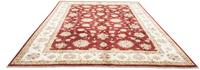 Morgenland Wollteppich Ziegler Teppich handgeknüpft rot, rechteckig, 6 mm Höhe