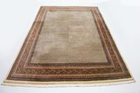 Morgenland Wollteppich Mir Teppich handgeknüpft beige, rechteckig, 12 mm Höhe