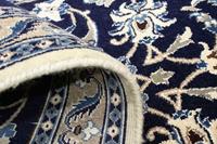 Morgenland Wollteppich Nain 9la Teppich handgeknüpft dunkelblau, rechteckig, 7 mm Höhe