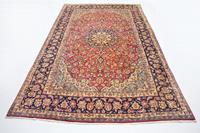 Morgenland Wollteppich Najafabad Teppich handgeknüpft rot, rechteckig, 8 mm Höhe
