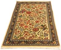 Morgenland Teppich Ghom Teppich handgeknüpft beige, rechteckig, 7 mm Höhe, handgeknüpft