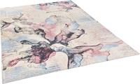 Gino Falcone Vloerkleed Cosima-108 plat geweven jacquard-vloerkleed, met chenillegaren, modern bloemendesign, woonkamer