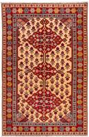 Morgenland Wollteppich Schirwan Teppich handgeknüpft rot, rechteckig, 6 mm Höhe