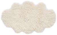 Theko Exklusiv Wollteppich Flokos 2, wolkenförmig, 62 mm Höhe, Hochflor, reine Wolle, handgewebt, ideal im Wohnzimmer & Schlafzimmer