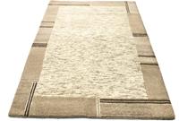 Morgenland Wollteppich Nepal Teppich handgeknüpft beige, rechteckig, 18 mm Höhe, handgeknüpft