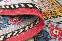 Morgenland Wollteppich Heriz Teppich handgeknüpft rosa, rechteckig, 6 mm Höhe, handgeknüpft