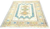 Morgenland Wollteppich Turkaman Teppich handgeknüpft beige, rechteckig, 6 mm Höhe