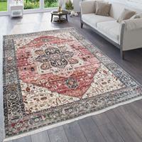 Paco Home Teppich Sena 459, rechteckig, 7 mm Höhe, Kurzflor, Soft Touch, Orient-Optik, Wohnzimmer