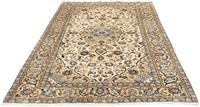 Morgenland Wollteppich Keshan Teppich handgeknüpft beige, rechteckig, 8 mm Höhe