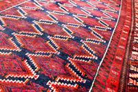 Morgenland Wollteppich Belutsch Teppich handgeknüpft rot, rechteckig, 8 mm Höhe, handgeknüpft