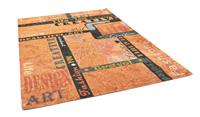Gino Falcone Vloerkleed Cosima-115 plat geweven jacquard-vloerkleed, met chenillegaren, modern design, woonkamer